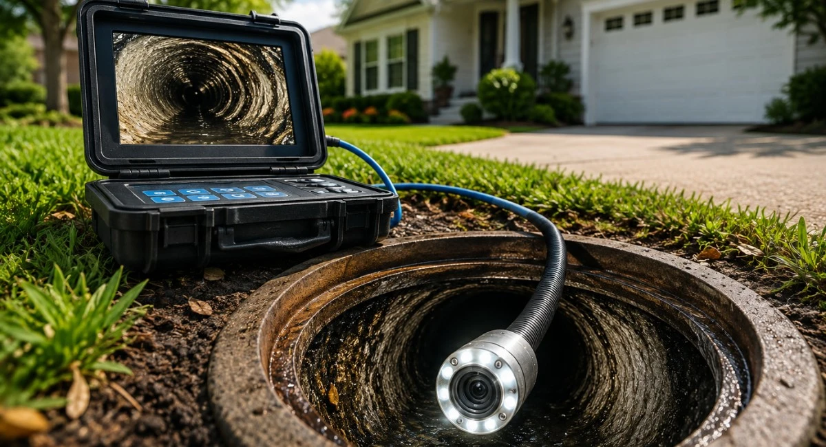 Professional sewer scope inspection before buying a home in New York